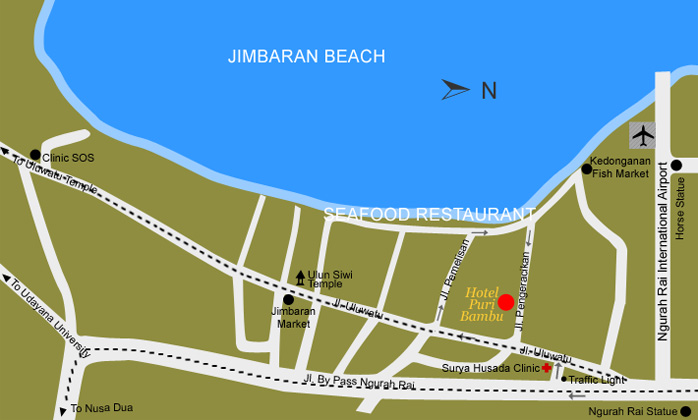 Hotel Puri Bambu Map